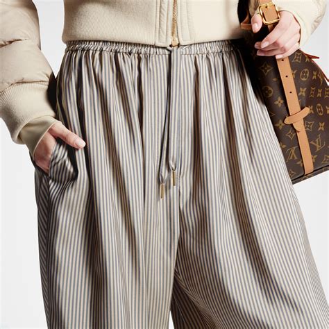 silk louis vuitton pajamas|pinstripe silk baggy pajamas.